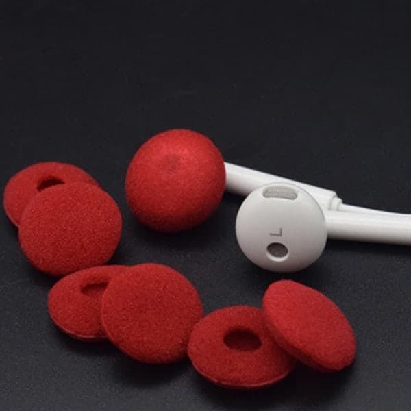 Øreputer for in-ear hodetelefoner 5 par Red