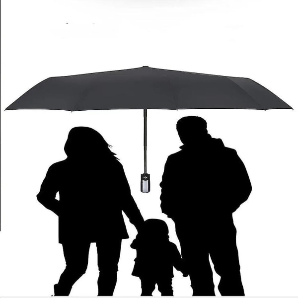 Luksus herreparaply - sammenleggbar paraply - stormsikker paraply opptil 140 km/t motstandsdyktig paraply - paraply Pxcl