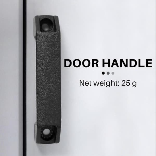 Svart 90 mm 8,9 cm hullavstand plast skuffehåndtak -Sy
