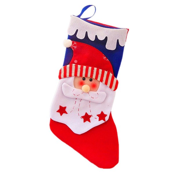 2 Christmas socks Santa Claus socks gift and candy bag for children and home decor