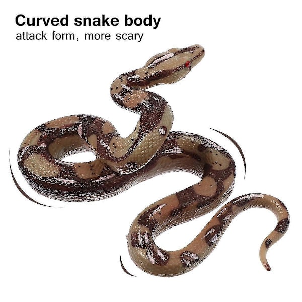 (Y)Snake Gummi Slange Fake Fjernbetjening Realistisk Kontrol Livagtig Prank Figurer Pythonbirds Keeppropsrattlesnake Stor Ægte