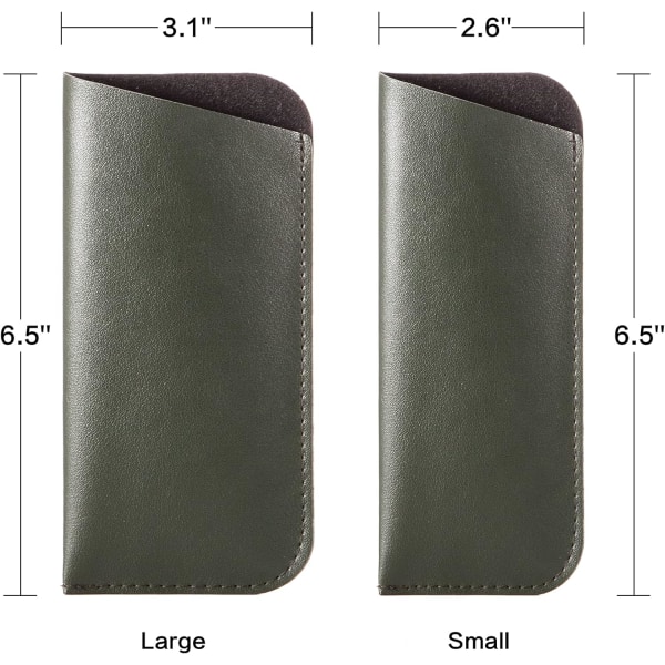 3-pack läsglasögonfodral - Mjukt glasögonfodral Bärbar tygglasögonfodral