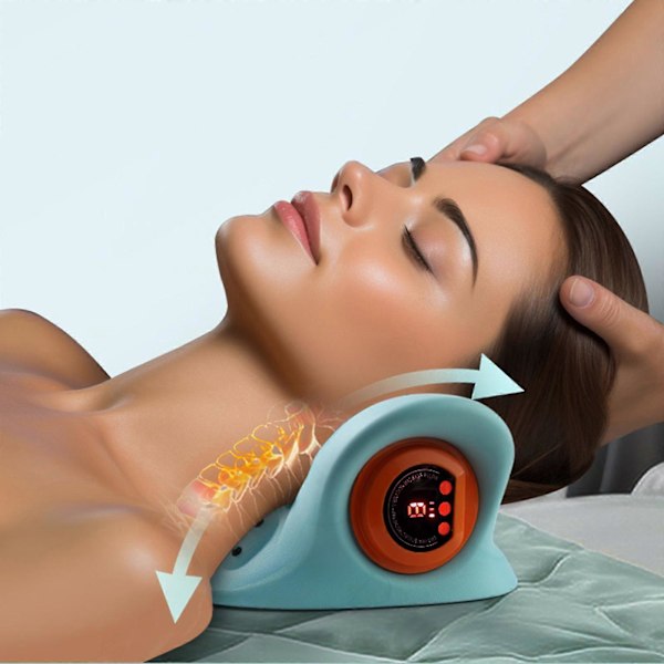 2024 Ny Hugterra Nakkemassasje Relaxer, Bærbar Shiatsu Massasjepute