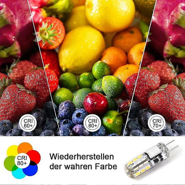 G4 LED-lampor, 12 V 1,5 W, flimmerfri, G4 LED-stiftlampa, ersättning för 20 W halogenlampa