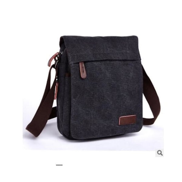 Zuolunduo Canvas Messenger Bag för Män Vintage Man Axelväska Herr Cross Body Väska Vattentät Multifunktion Herr Handväska Canvas Color 4