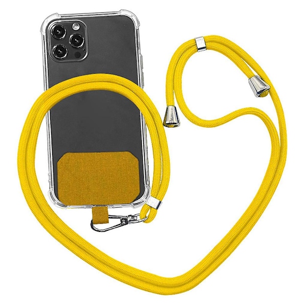 Hållbar Telefonrem För Vuxna Tonåringar Bärbar Hängande Snöre Telefontillbehör Yellow