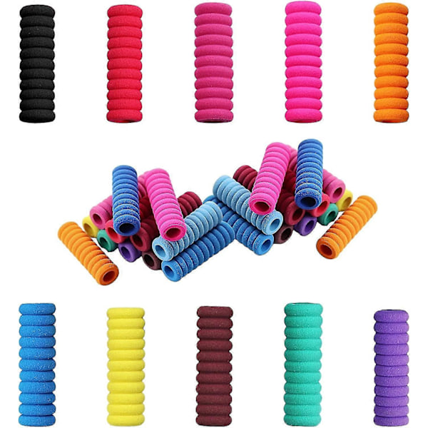 50 Pcs Children Pencil Holder, Finger Grips Holder Foam Pen Grips For Kids, Ergonomic Writing Pencil Training Grip