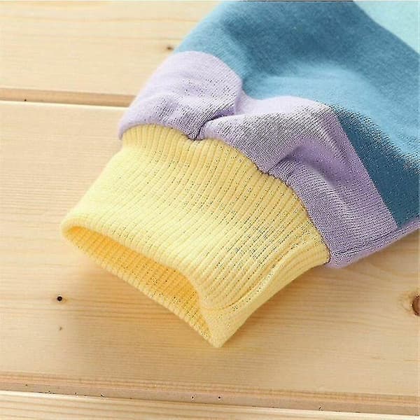 Hettegenser Langermet Regnbue Sweatshirt Uformell Glidelås Hettegensere Barn Jenter - Perfet Light rainbow