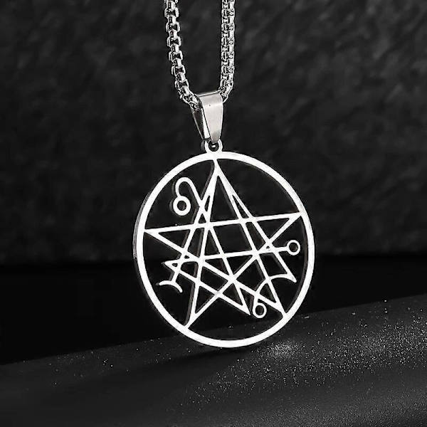 Necronomicon H.P. Lovecraft Miskatonic Eldestegn Azathoth Call of Cthulhu Halskæde til Mænd Rustfrit Stål Halskæder Smykker