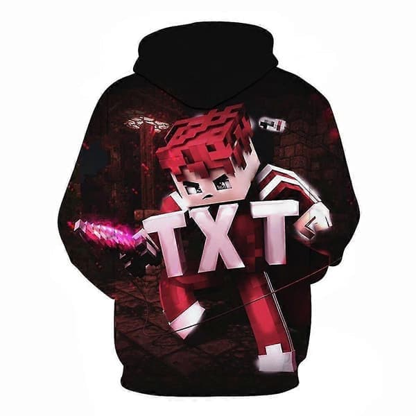 Roblox Gaming Sport Hettegensere for Barn 5-10 år, Gutter og Jenter, Genser med hette, Gave C 7-8 Years