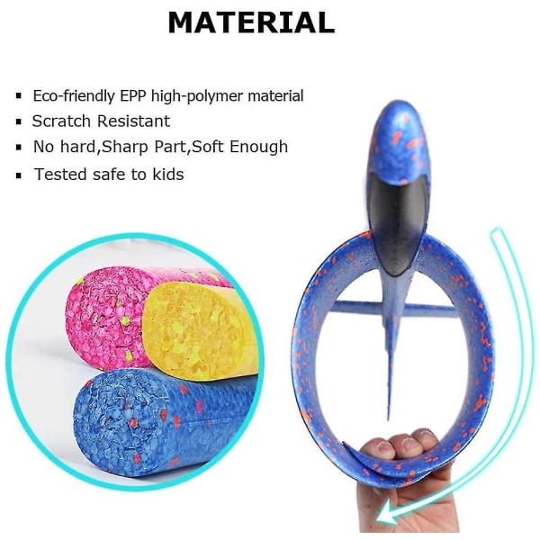 2-pack Flygplanleksaker, 19 Stora Kastbara Skumflygplan, 2 Flyglägen Glider, Flygleksak För Barn, Födelsedagspresenter För 3 4 5 6 7 8 9 10 11 12 Åriga Pojkar