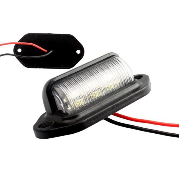 2 stk. 6LED lastbil nummerpladelys Bil Varevogn Bus Trailer Baglygter