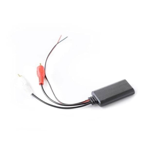 Bluetooth AUX Mottakermodul 2 RCA Kabel Adapter Bilradio Stereo