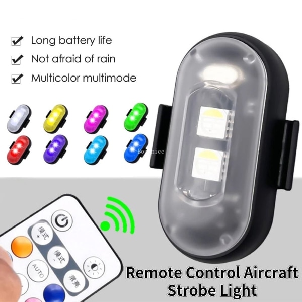 8 färger LED stroboskopljus flygplansljus 4PCS 4PCS 4Pcs 4Pcs
