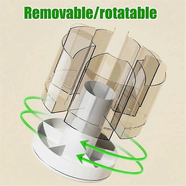 Roterende Blyantorganisator 6 Rom 360° Dreieskive B