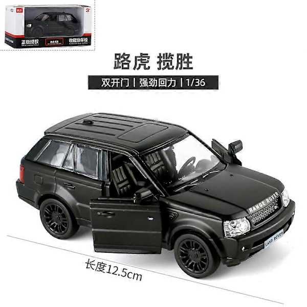1:36 Mittakaavan Valmistettu Auton Malli, Luvanvaraiset Mallit, Tumman Musta Sarja, Hieno Laatu, Keräilyyn Sopiva, Pieni Auto, 12,5 cm, Tasku Leikki, Pojille 007M-Rover