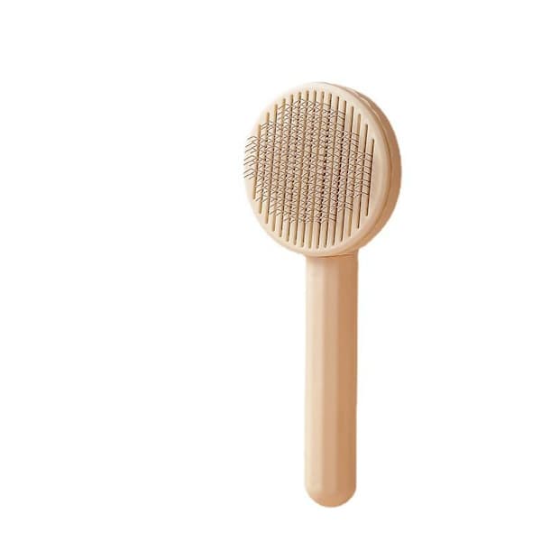 Itsepuhdistuva lemmikkieläinten harja, beige