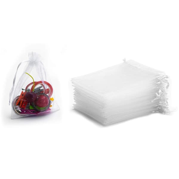 Organzapåsar 7x9 cm 50-pack Vit Vit