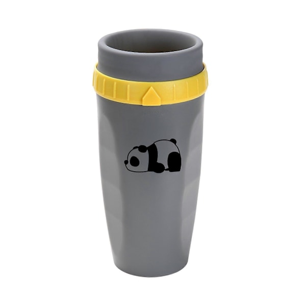 Bärbar Coverless Twist-mugg med isolerad kaffekopp i rostfritt stål Gray Panda
