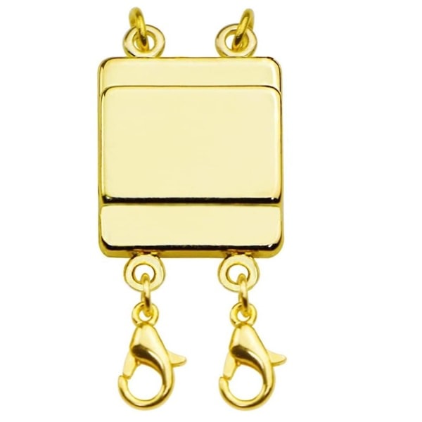 Dubbellagers Halsband DIY Smyckestillbehör Metall Hummerlås Smyckestillbehör Guld - 2 rader