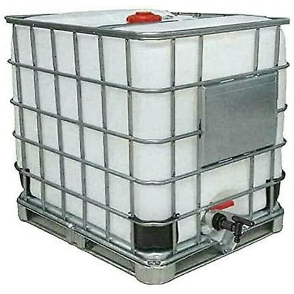 FOUTP 1000l Plasttank Kran, IBC Vanntank Adapter, Vannslange Kran Adapter, for Regnvannsoppsamler, Drivstofftank (Plast)