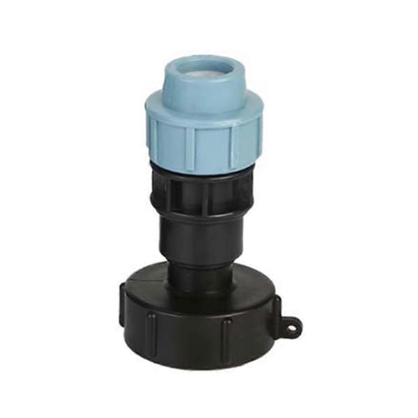 IBC Tank Vandrørsforbindelse Have Plæneslange Adapter Hane Tilpasningsværktøj 20mm Elbow Adapter