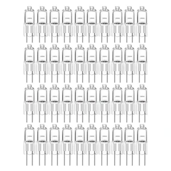 10-pak G4 halogenpærer 20W 12V varmt hvidt lys