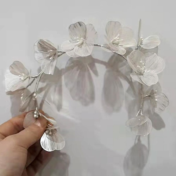Blomsterhårbånd med gullbelagt elegant stil hårtilbehør