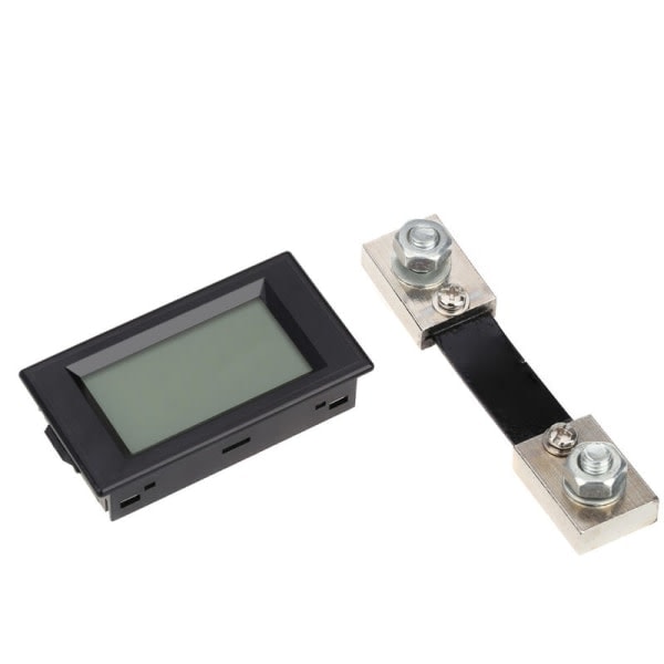 LCD DC 100A Digital LED Display Panel Amperemeter / Amperemeter med 100A / 75Mv Shuntmotstand