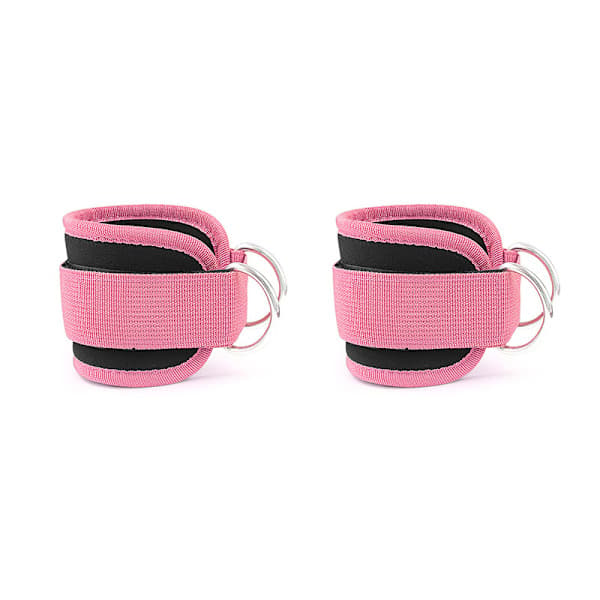Ankelremmar för kabelmaskiner, 2-pack Rosa Rosa Pink