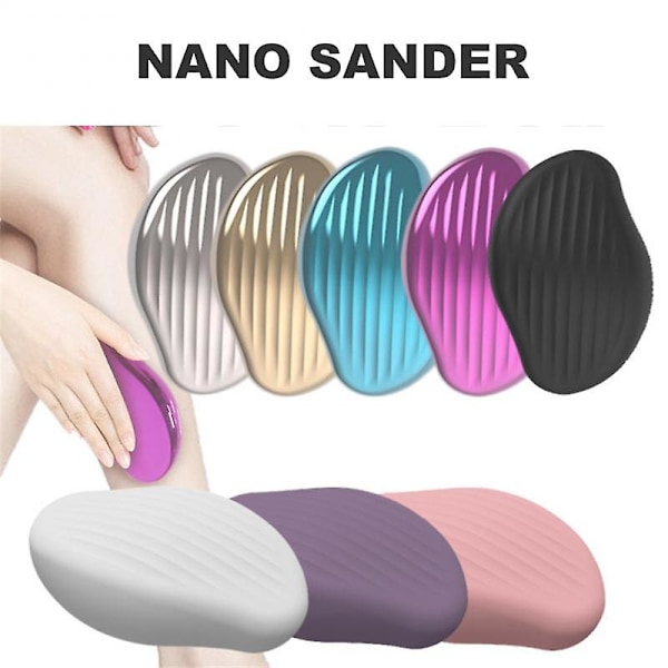 Smertefri Epilator Nano Glass Vannvask Hårfjerning Eraser Manuell Sliping Artefakt Epilator Arm Ben Barbering Instrument Hud A531