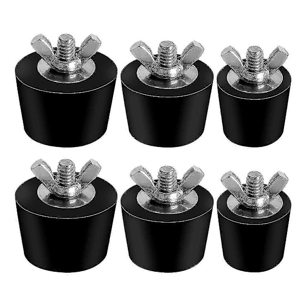 6-pack 3 Storlekar Pool Vinterförslutningsplugg för Poolhål, Expansionspluggar för Ovanjordspool Skimmer - I lager