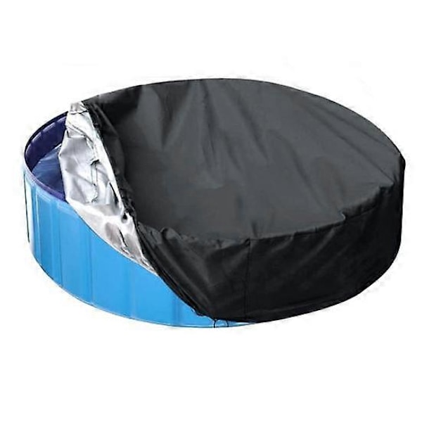 Poolskydd Vikbart Dragskodesign Rund Vattentätt Dammtätt Oxfordtyg Tvättbart Skydd Husdjurspooltillbehör black S