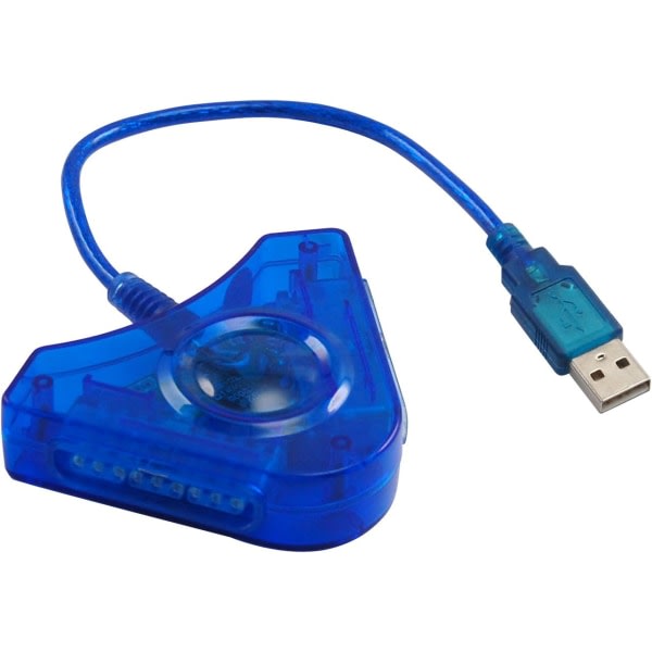 Galaxy 2-Port PS2 till PS3 USB Game Controller Converter Adapter