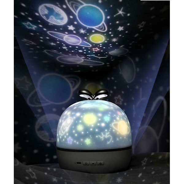 Nattlys Stjernehimmel Hav Led Projektorlampe Barn Soverom Projeksjon Usb