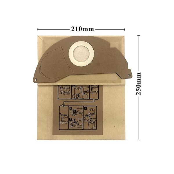 Reservedeler for Wd2.250 Wd2250 A2004 A2054 Mv2 robotstøvsuger - HEPA-støvsugerposer