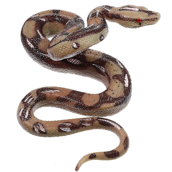 (Y)Snake Gummi Slange Fake Fjernbetjening Realistisk Kontrol Livagtig Prank Figurer Pythonbirds Keeppropsrattlesnake Stor Ægte