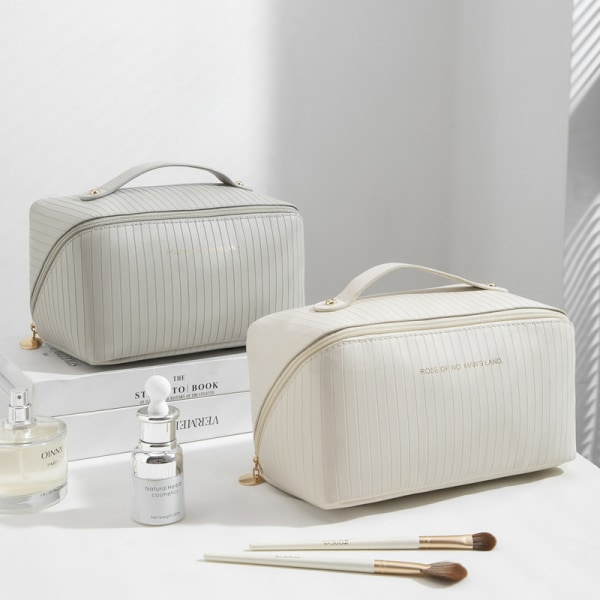 Rymlig necessär / sminkväska beige beige