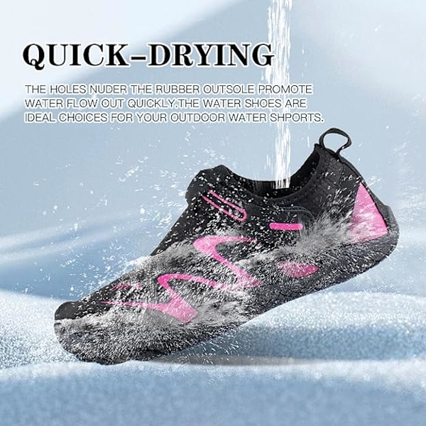 Vannsko for kvinner - Aqua Beach Swim Shoes Fitness Shoes Lightweight Shoes Trainers Indoor Shoes 6.5UK