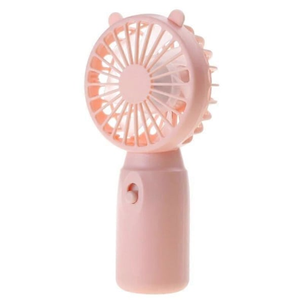 Paristokäyttöiset käsituulettimet, kannettava matkatuuletin, kädessä pidettävä minituuletin, AA-paristokäyttöinen superhiljainen jäähdytystuuletin Pink