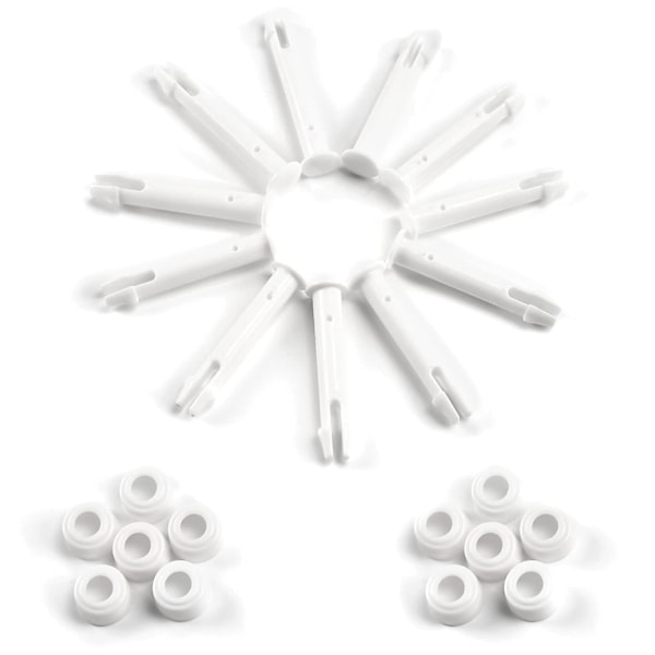 12 stycken plastpinnar, Intex pool reservdelar, plastpinnar pool, för de flesta rampooler - rektangulär/rund pool (6 cm)
