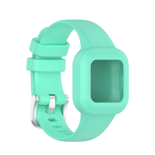 Urremme En-delt Myk Silikon Armbåndsrem Urrem for Garmin Fit JR3/Vivofit Jr.3 Lake Blue