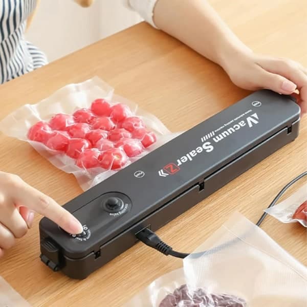 Vakuumförpackningsmaskin för mat Vakuumförseglare + 10 påsar