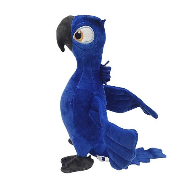 Rio 2 Papegoja Plyschleksak Cartoon Fylld Djurdocka 30cm Dark blue