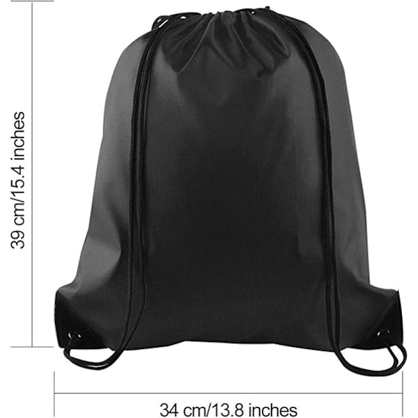 Dragsko Ryggsäckar Säck Cinch Bag String Ryggsäck för Gym Resor