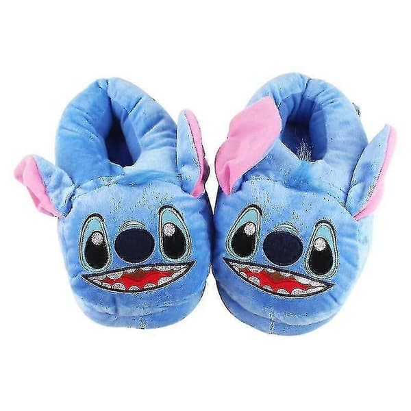 Talven lämpimät, tikatut Stitch-pehmotossut