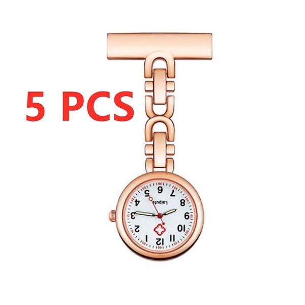 1/5 st Bärbar självlysande watch metall omvårdnadshänge Watch sjuksköterska watch hög kvalitet A04  5 PCS