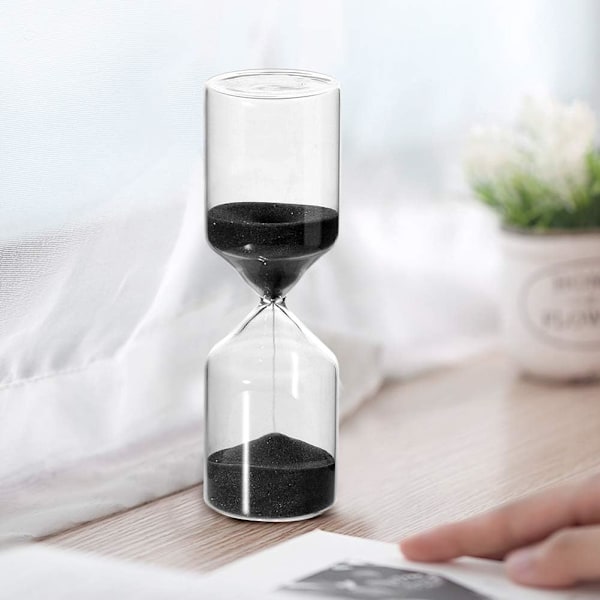 Timeglas, Cylinderform 30 Minutters Sandur, Sandtimer, Glas, Hjemmeornament, Fødselsdagsgave