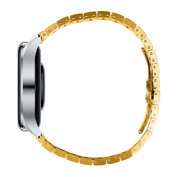 Remme for Garmin Forerunner 255 i rustfritt stål med spenne Gold Silver
