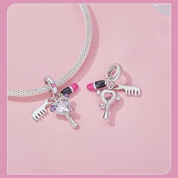 Sterling sølv charms til armbånd og halskæder - Kompatibel med Pandora charms - gaver til kvinder og piger